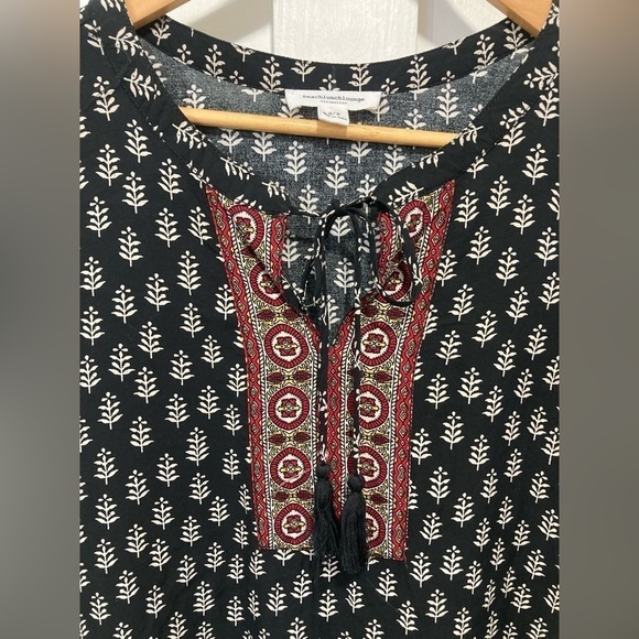 BEACHLUNCHLOUNGE small boho blouse cottagecore lagenlook peasant - Picture 3 of 12